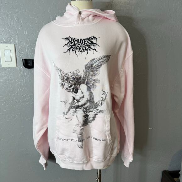 Darc Sport Life From Death Pierce Hoodie, Blush Pink, XL - Picture 1 of 4